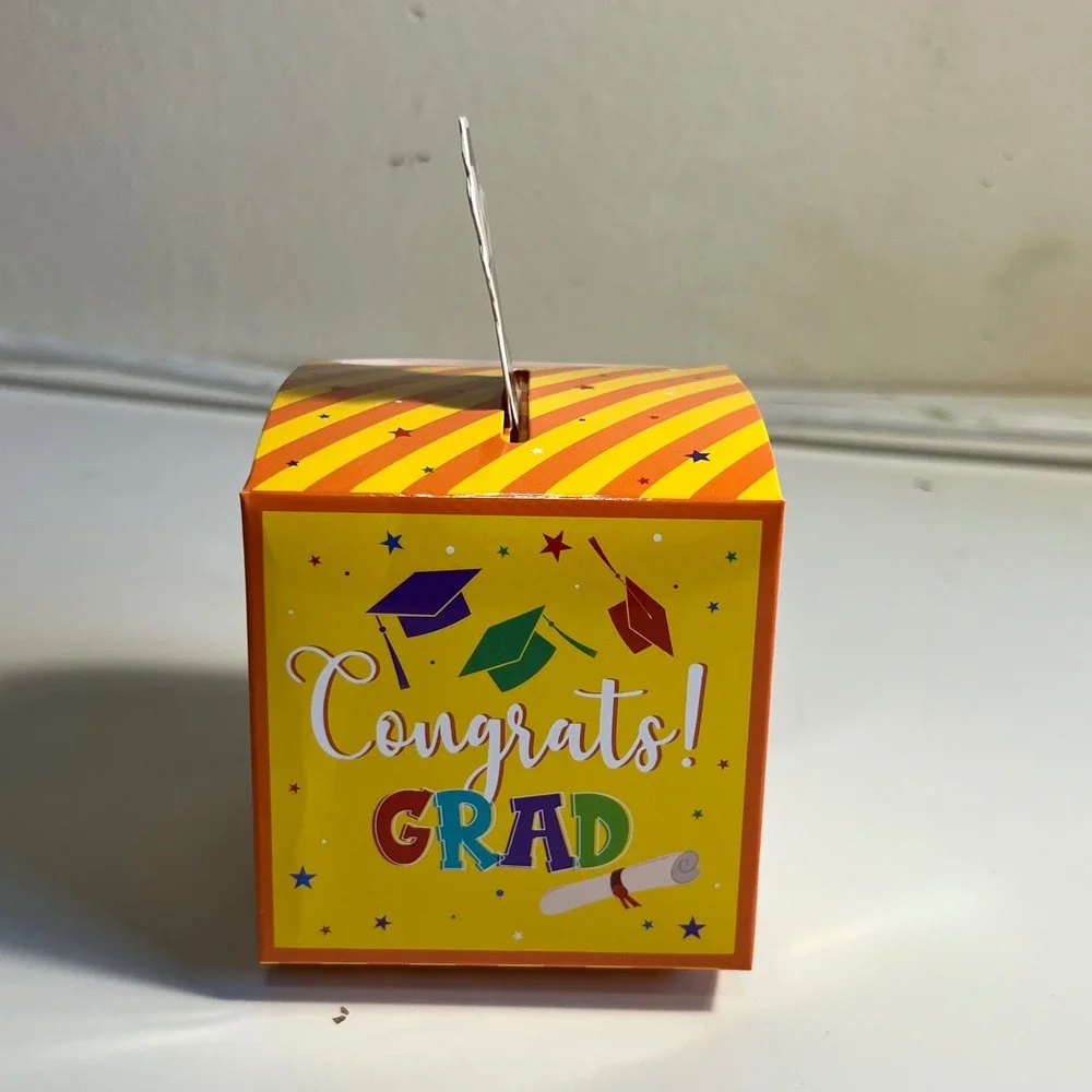 48pc Graduation Favor Boxes Multicolor Animal Class of 2025 Treat Bags